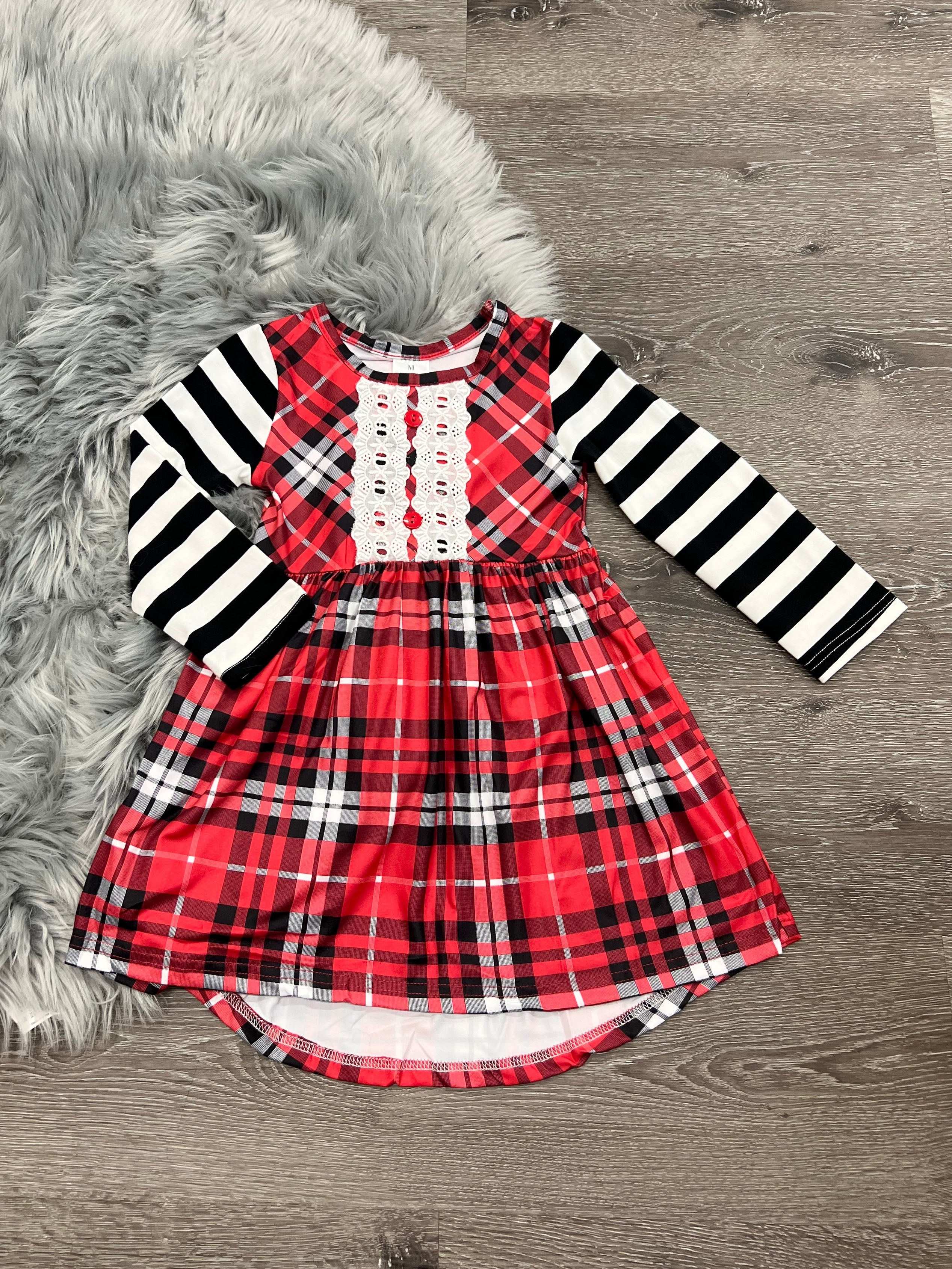 Lace & Plaid Dress Lace & Plaid Dress