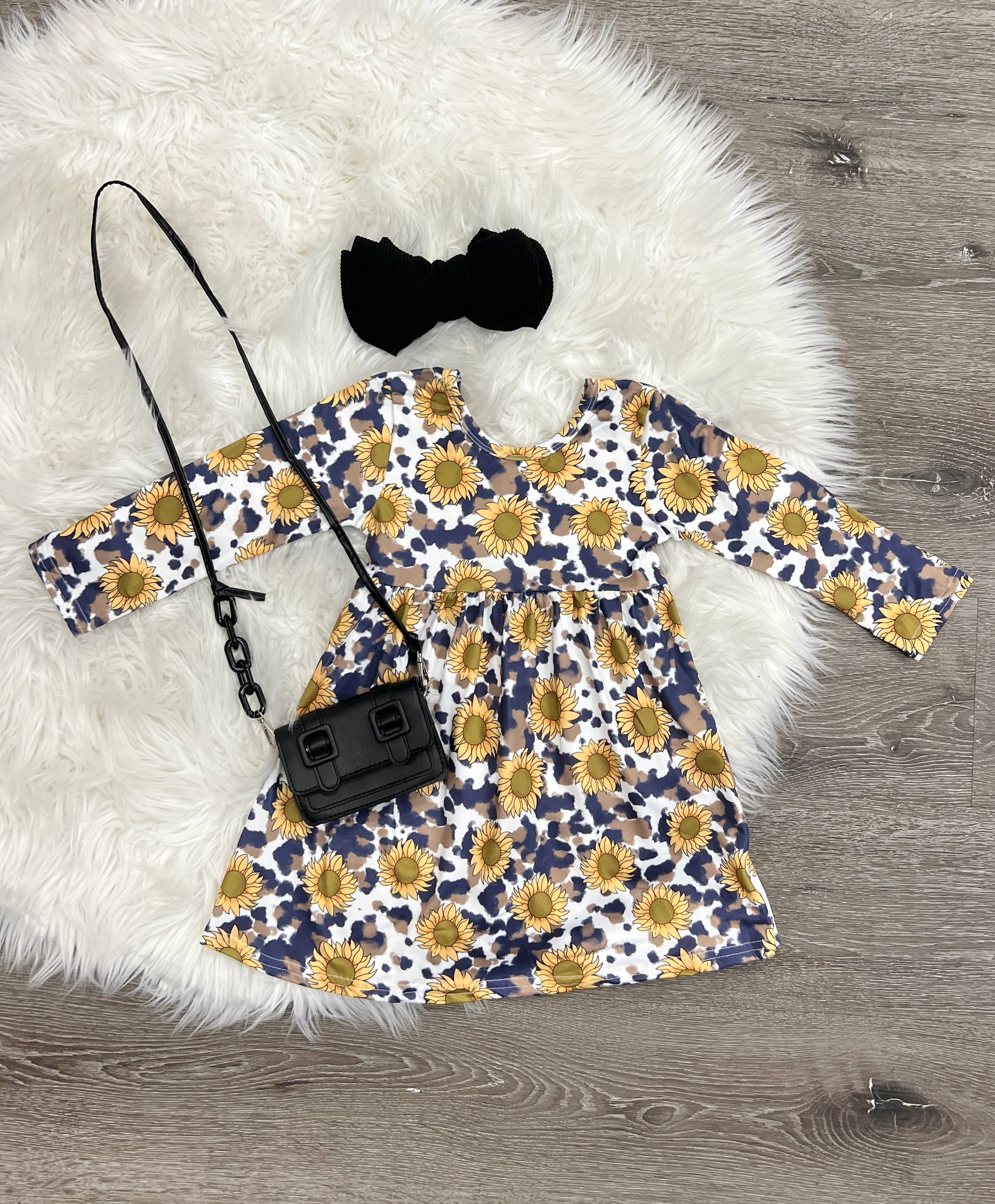 Western Sunflowers Dress | Two Cute Boutique MN