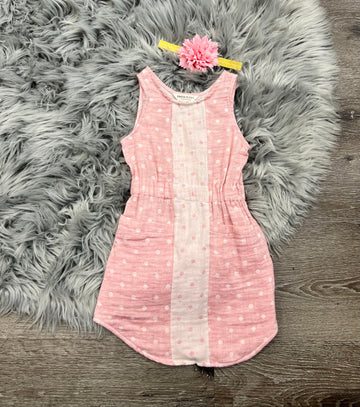 Dress Rags Raspberry Dot Puddle Jumper