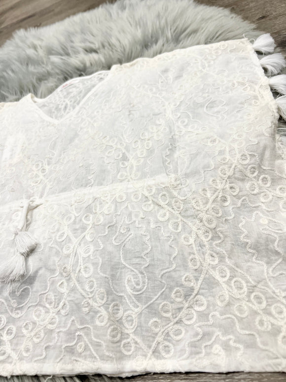 Stella Cove Sea Horse Embroidery Poncho