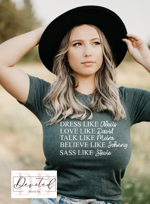 #0669 Dress Like Alexis-Love Like David..