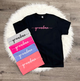 Embroidered Grandma T-Shirt