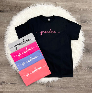 Embroidered Grandma T-Shirt