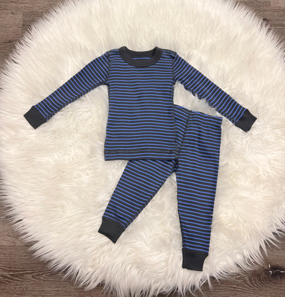 Skylar Luna Charcoal And Sky Pj’s