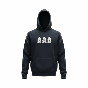 Embroidered Spooky Coffee Lover Hoodie