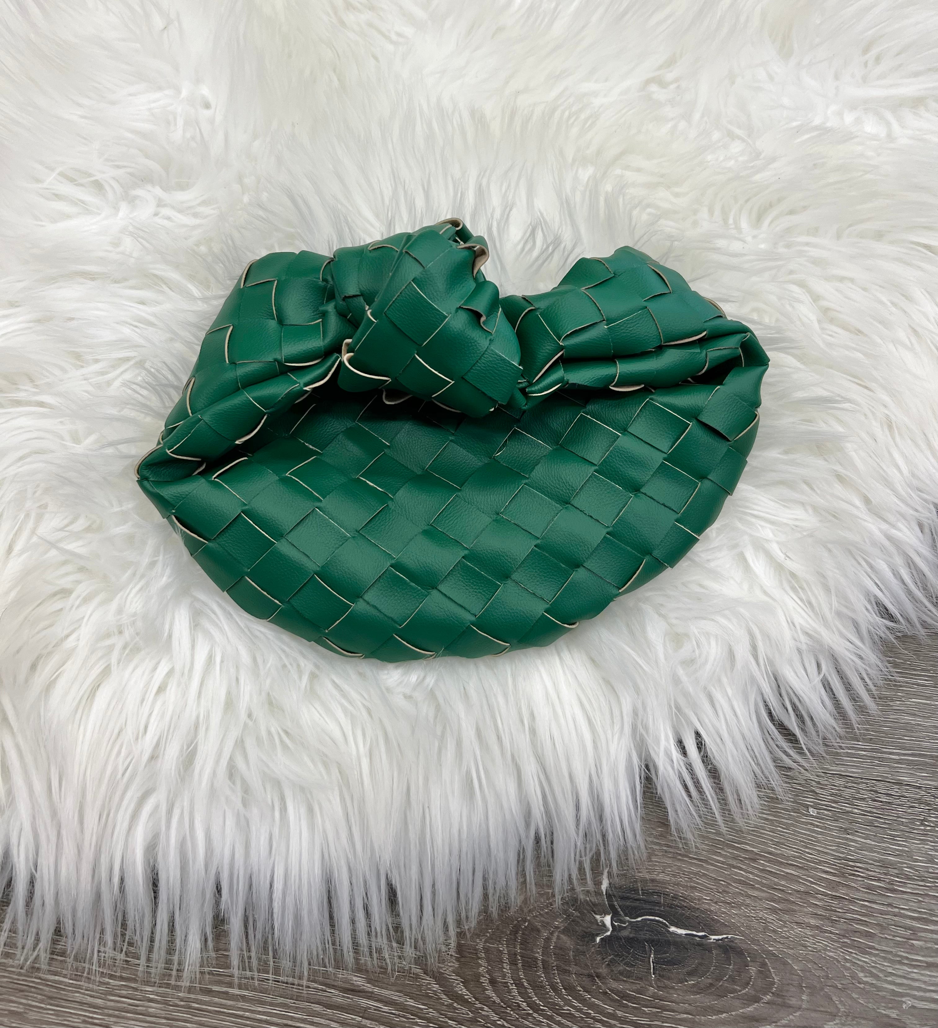Buy green Knot Handle Purse