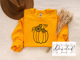 #0097 Floral Pumpkin