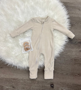 Khaki Snuggle Zippie