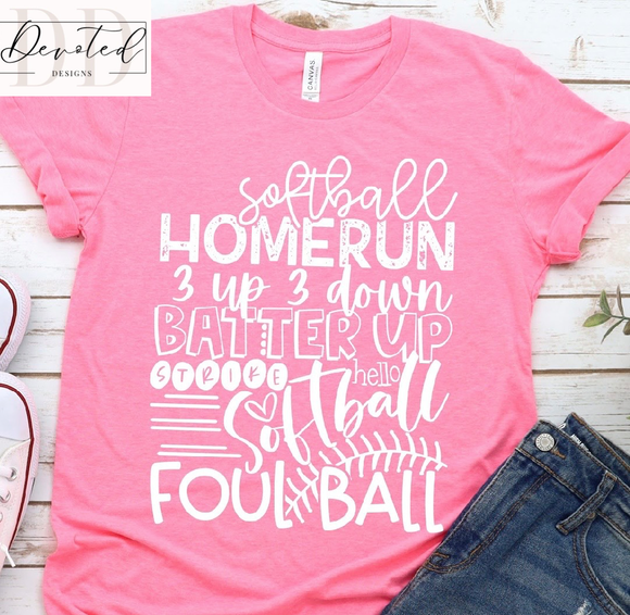 #0638 Softball Homerun Foulball