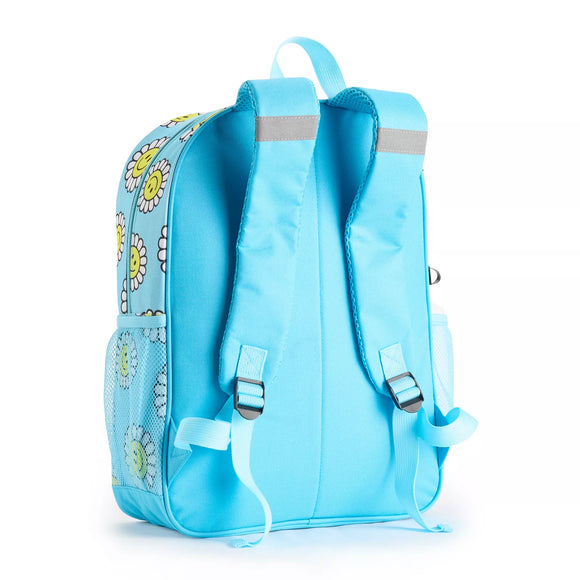Smiley Sunflower Print Backpack 6-Piece Set