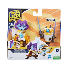 Young Jedi Adventures Hasbro Star Wars Pop-up Lightsaber Duel Lys Solay & Training Droid
