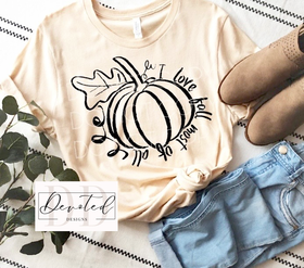 #0805 I Love Fall Most Of All