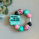 Tumbler Beaded Charm Ring-9