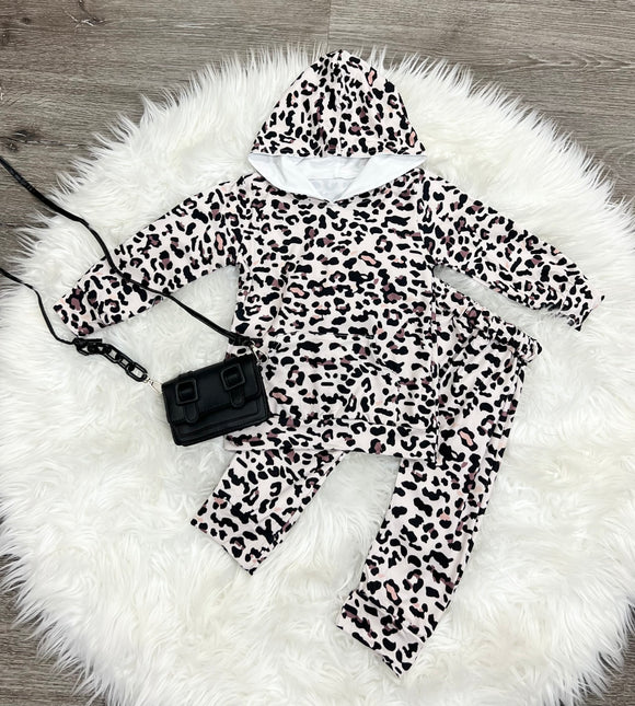 Leopard Blast Hooded Set