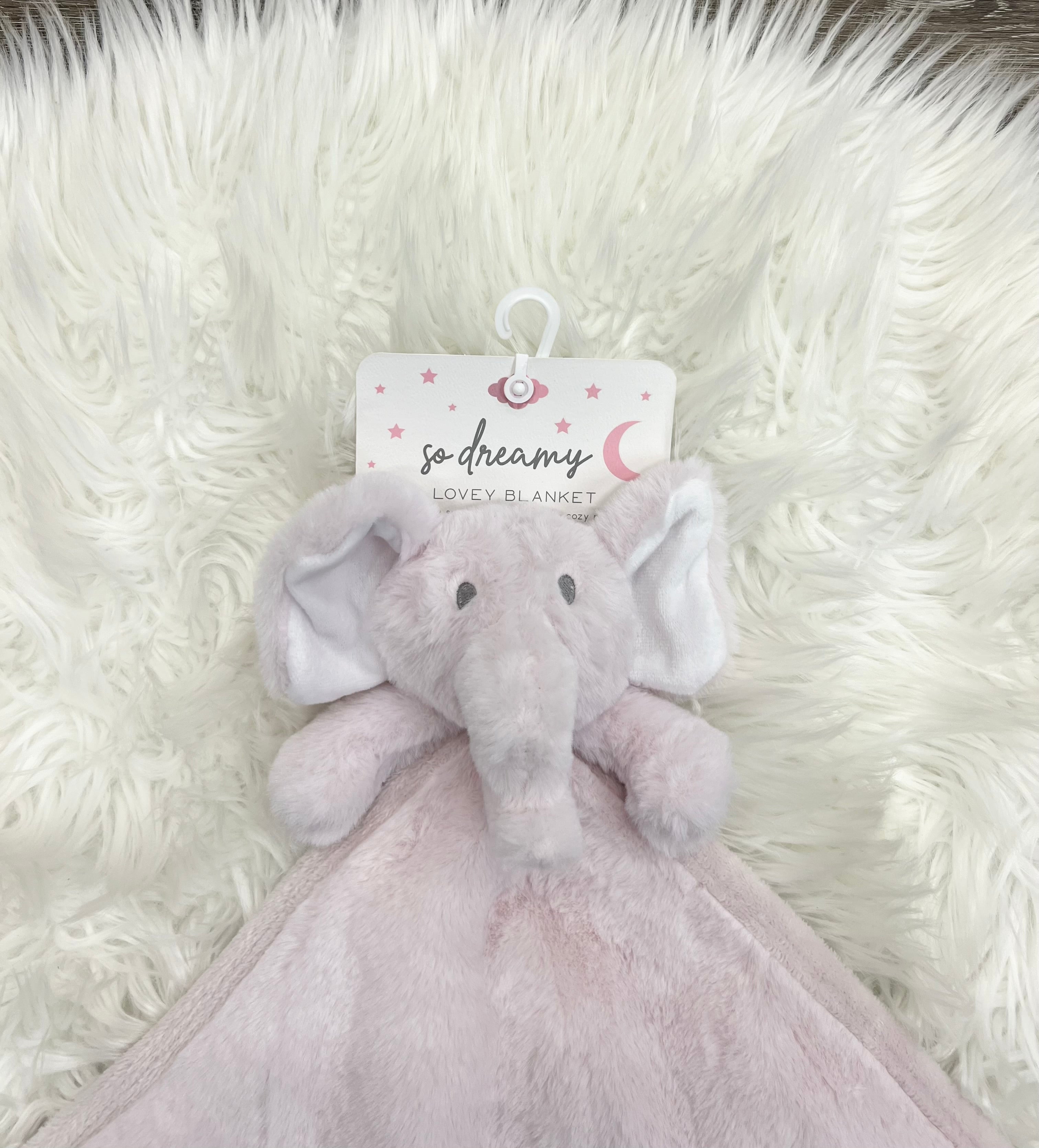 Buy pink So Dreamy Elephant Lovie Blanket