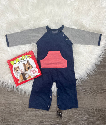 Toobydoo Navy Tooby Player Jumpsuit