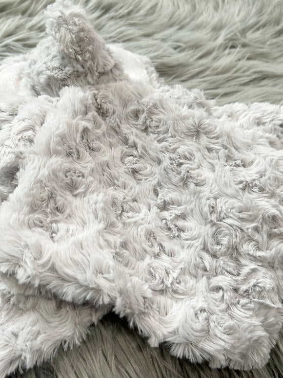 Danbar Gray Swirl Rosette Baby Elephant Lovie