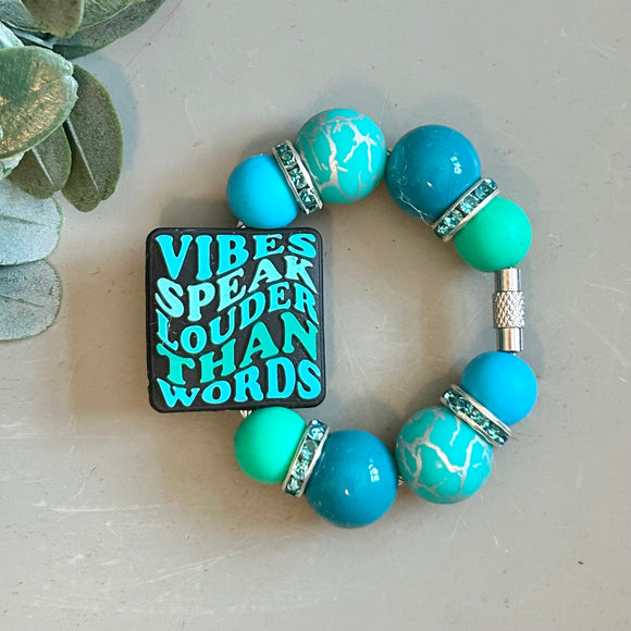 Tumbler Beaded Charm Ring