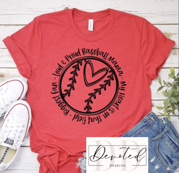 #00 Loud & Proud Baseball Mama