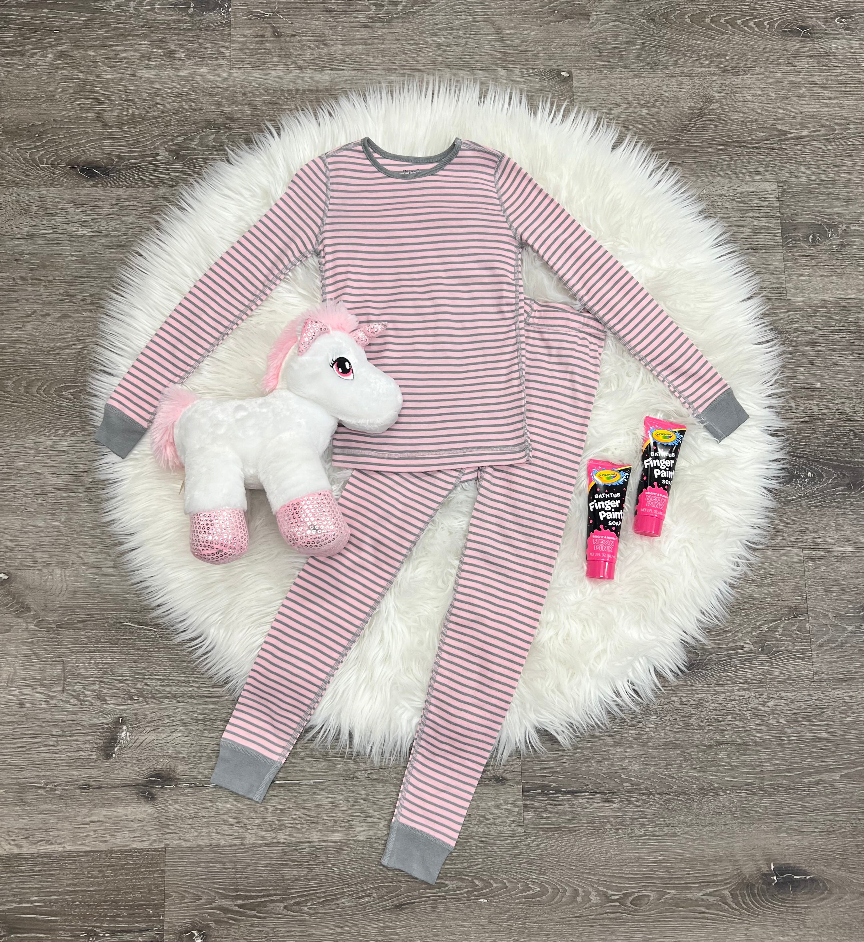 Skylar Luna Pink & Grey PJs