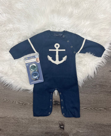 Toobydoo Anchor Cotton Cashmere Sweater Jumpsuit