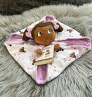 Little Muffincakes Lovey Baby Security Blanket in Ballerina & Bow Doll-8