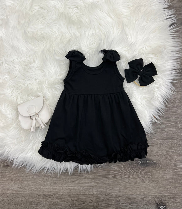 Simplicity in Black Dress