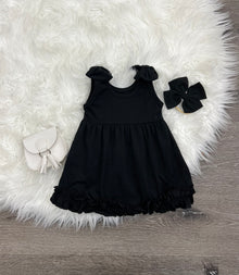 Simplicity in Black Dress