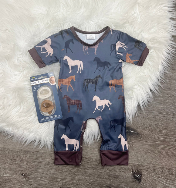 Horsin Around Romper