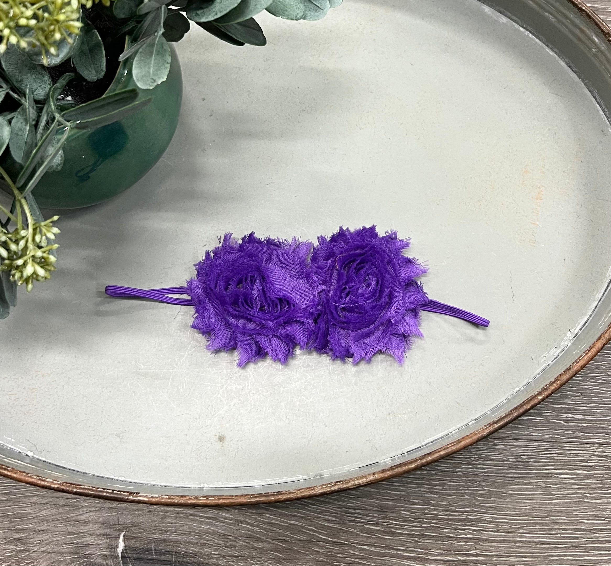 Buy color-7 Double Bloom Headband