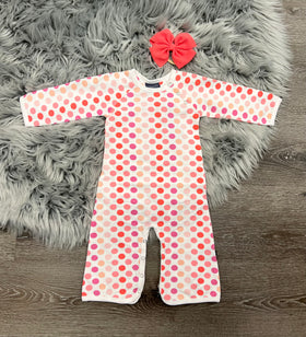 Toobydoo Polka Dot Bootcut Jumpsuit B10407