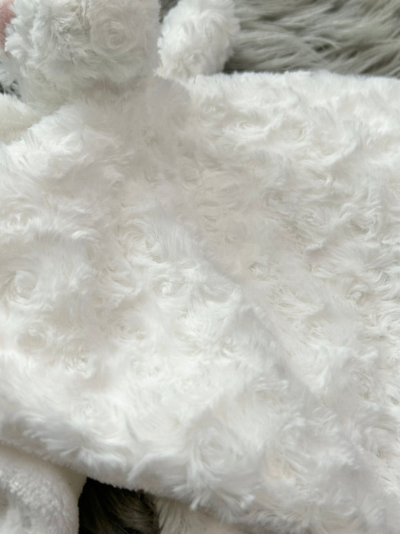 Danbar White Swirl Rosette Baby Unicorn Lovie
