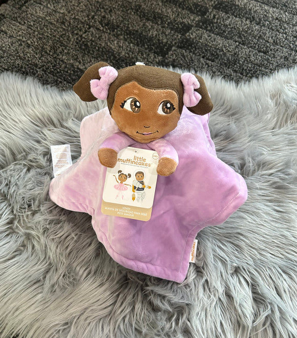 Little Muffincakes Lovey Baby Security Blanket in Ballerina & Bow Doll