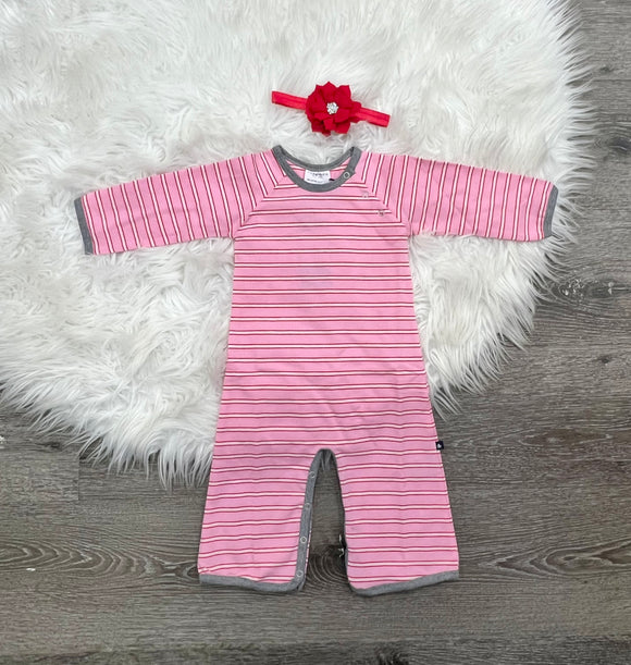 Toobydoo Pink Striped Jumpsuit B10525