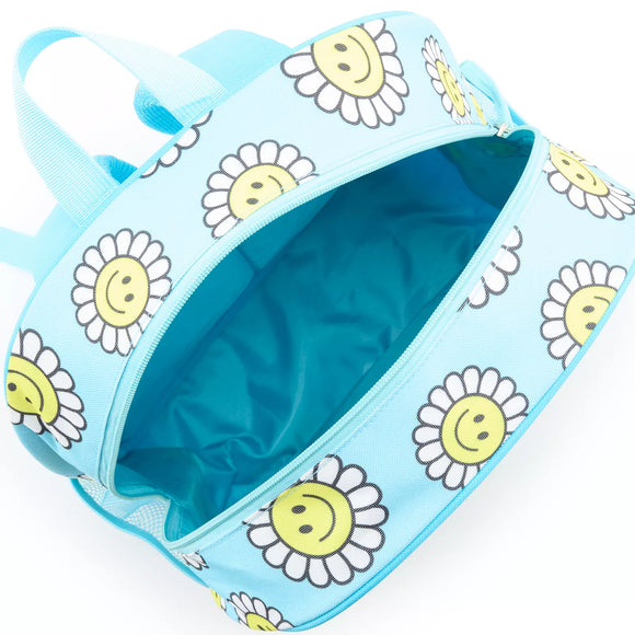 Smiley Sunflower Print Backpack 6-Piece Set