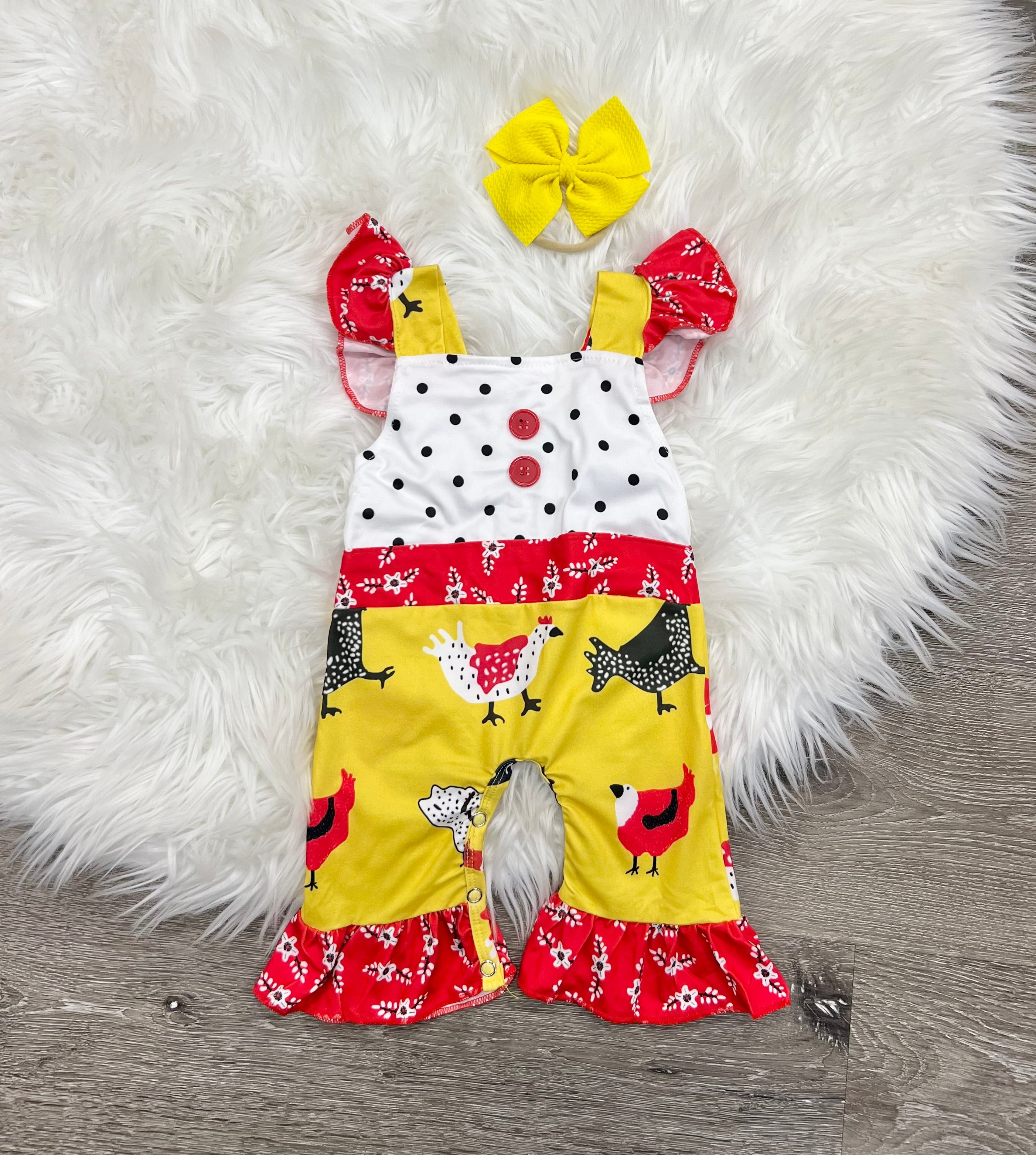 Happy Hen Romper