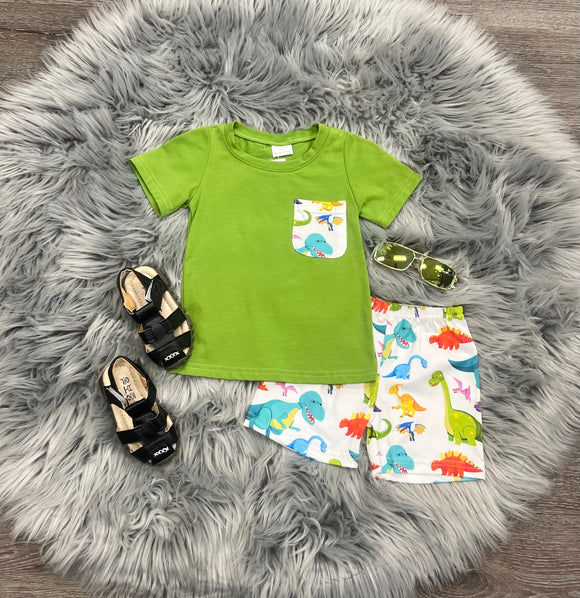 Dino Pals Shorts Set