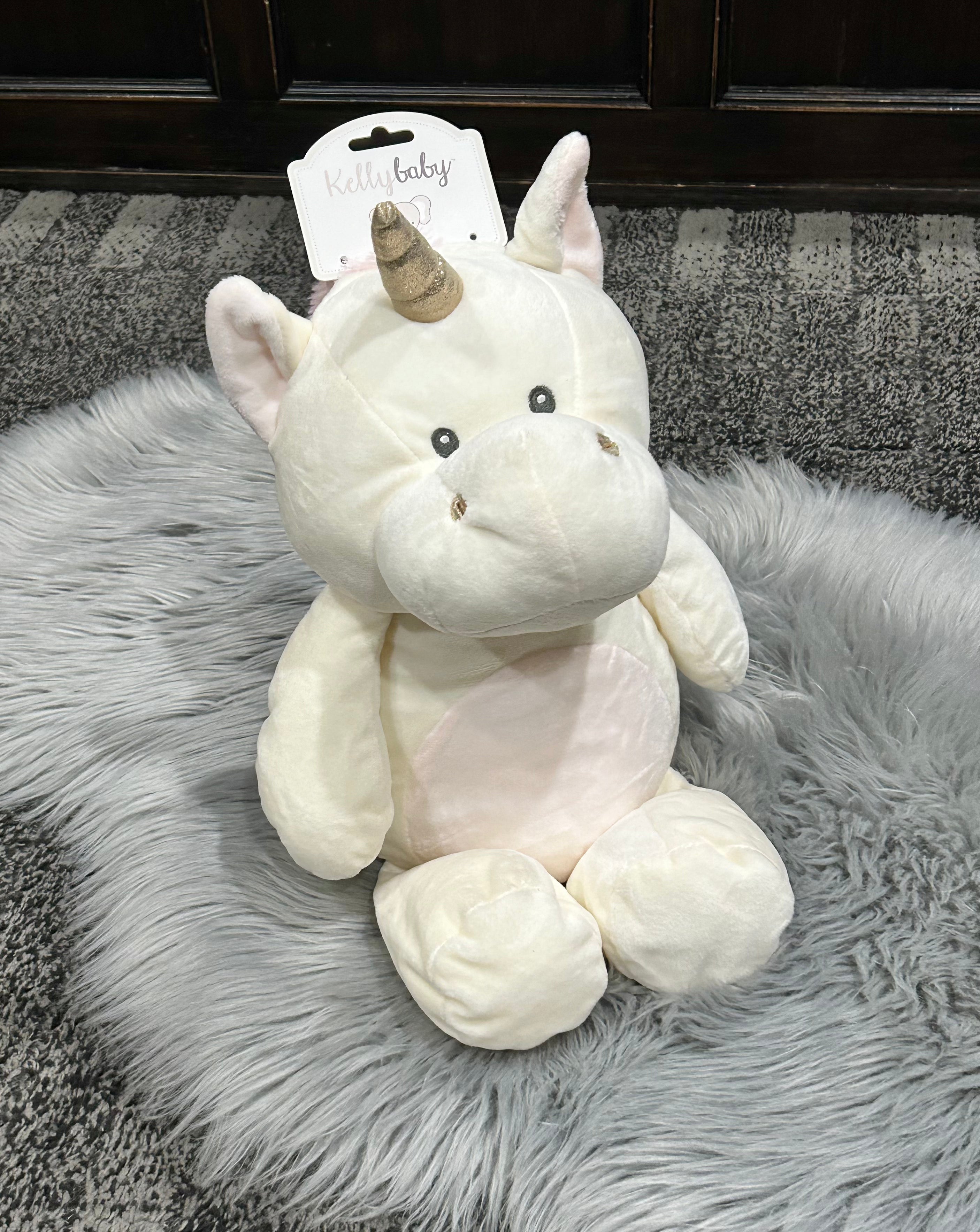 Kelly Baby Unicorn Plush Rattle