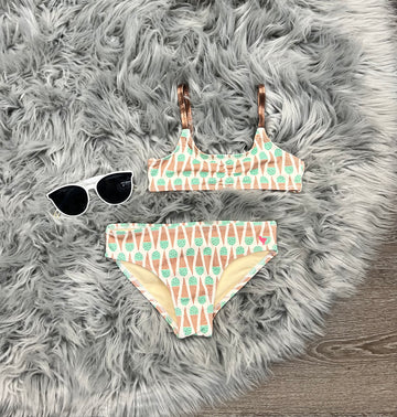 Pink Chicken Mint Chocolate Chip Poppy Bikini
