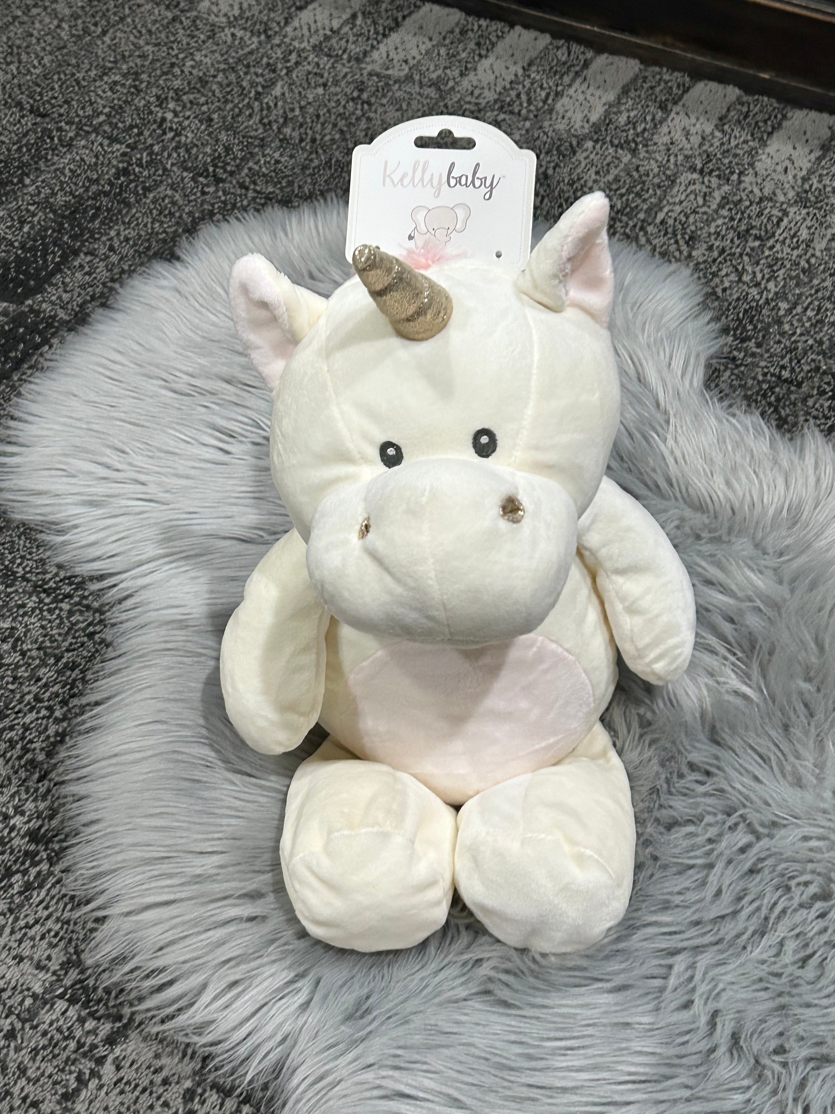 Kelly Baby Unicorn Plush Rattle