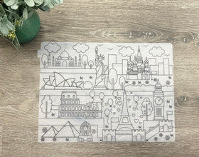 Silicone Erase-able Reusable Coloring Mat