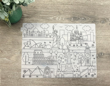 Silicone Erase-able Reusable Coloring Mat