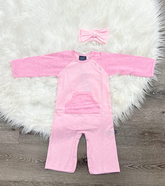 Toobydoo Pink Bootcut Jumpsuit B10141