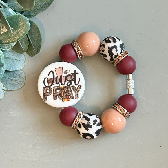 Tumbler Beaded Charm Ring