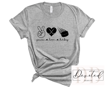#0526 Peace Love Hockey