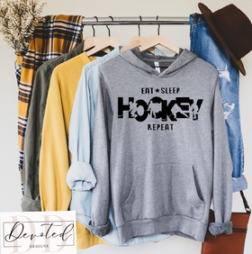 #0538 Eat Sleep Hockey Repeat