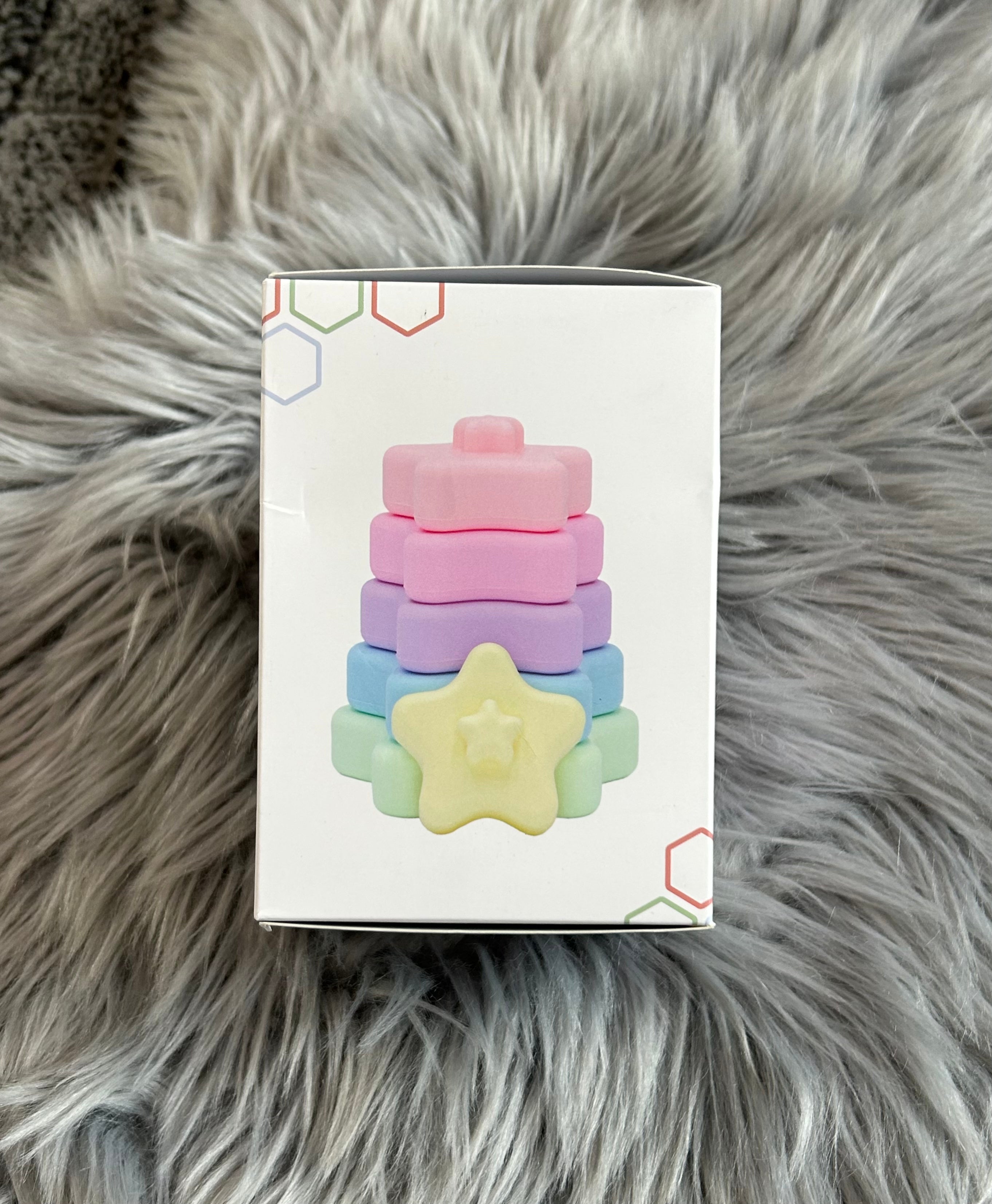 Bizzu Pastel Star Stacking Toy Set