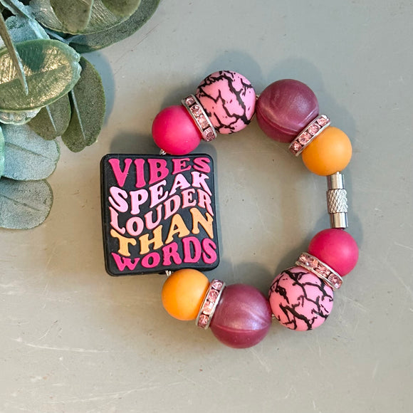 Tumbler Beaded Charm Ring