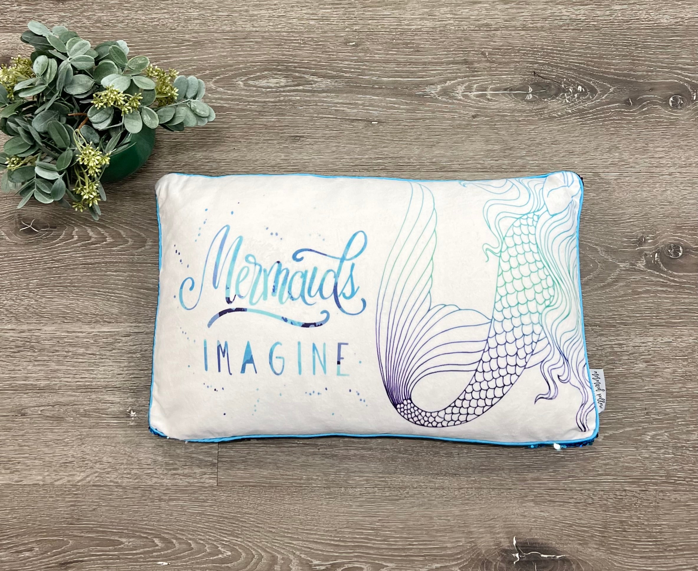 Mermaids Imagine Pillow