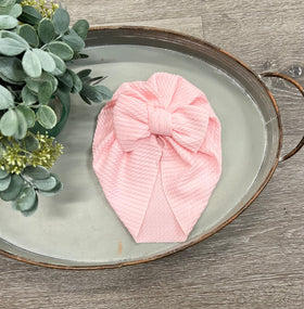 Pink Bow Baby Hat